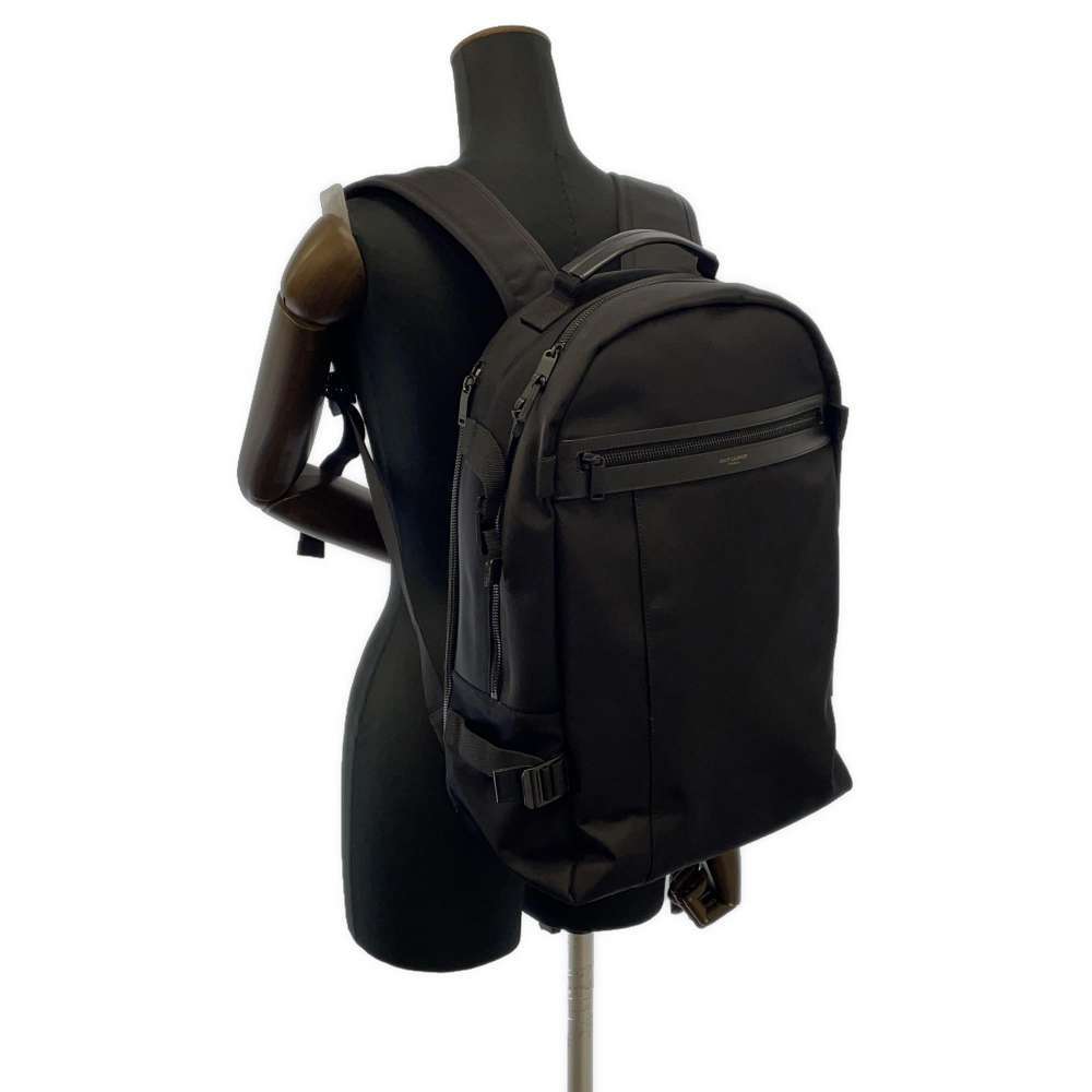 Saint Laurent Paris Rucksack Nylon Backpack Black - Picture 5 of 9